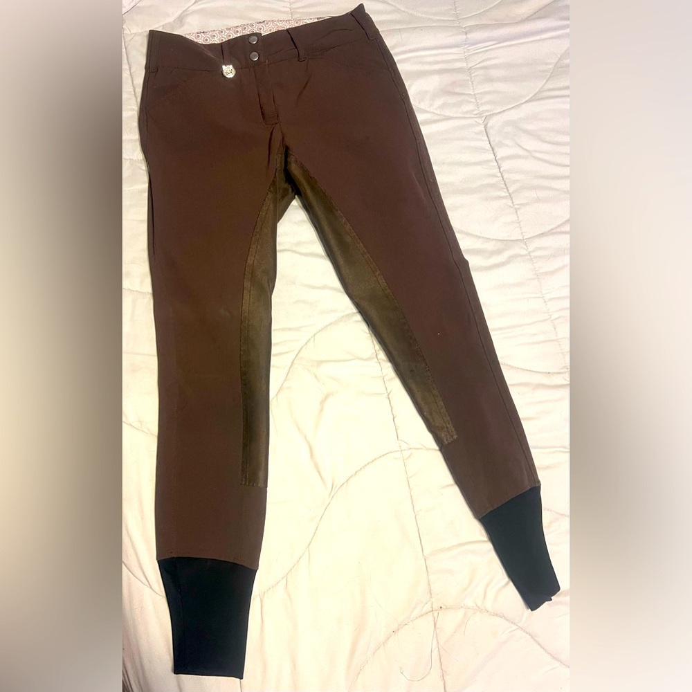 Bradley by SmartPak women’s full seat breeches 26L - chocolate